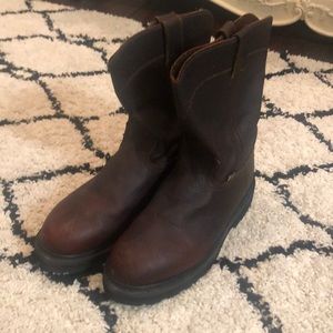 Justin brown leather boots